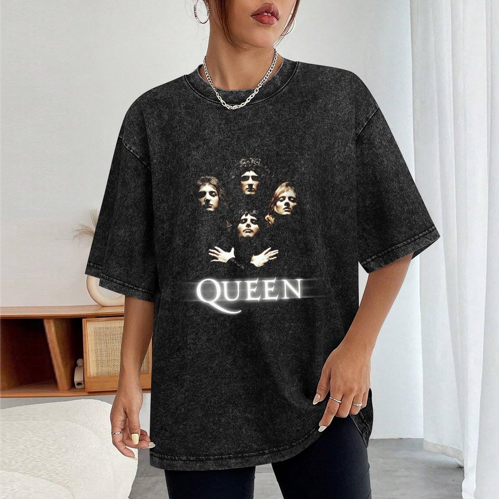 Amazon.co.jp: Tシャツ 半袖 Queen クイーン レトロ Tシャツ 夏服